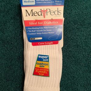 Women’s Medi-Peds Diabetic Crew Length Socks